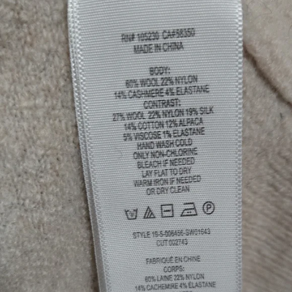 Joie Sz Medium Womens Black and Cream Crew Neck Sweater - Picture 3 of 9